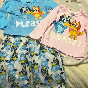 Bluey 2T pajamas shirt lot